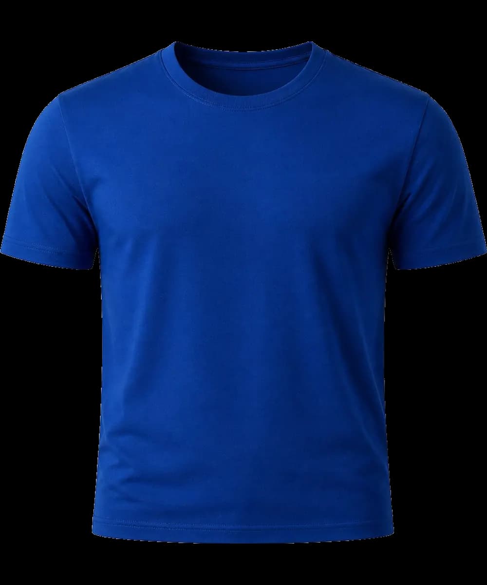 Blue T-shirt catalog image used in the Closku simulated walkthrough
